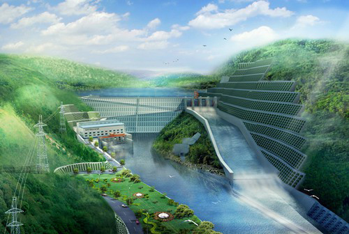 东河镇老挝南塔河1号水电站项目